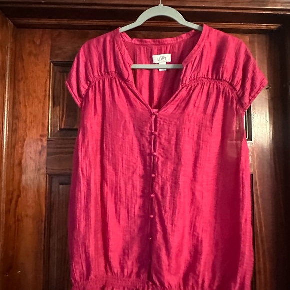 LOFT Women's Pink Top - Picture 1 of 4